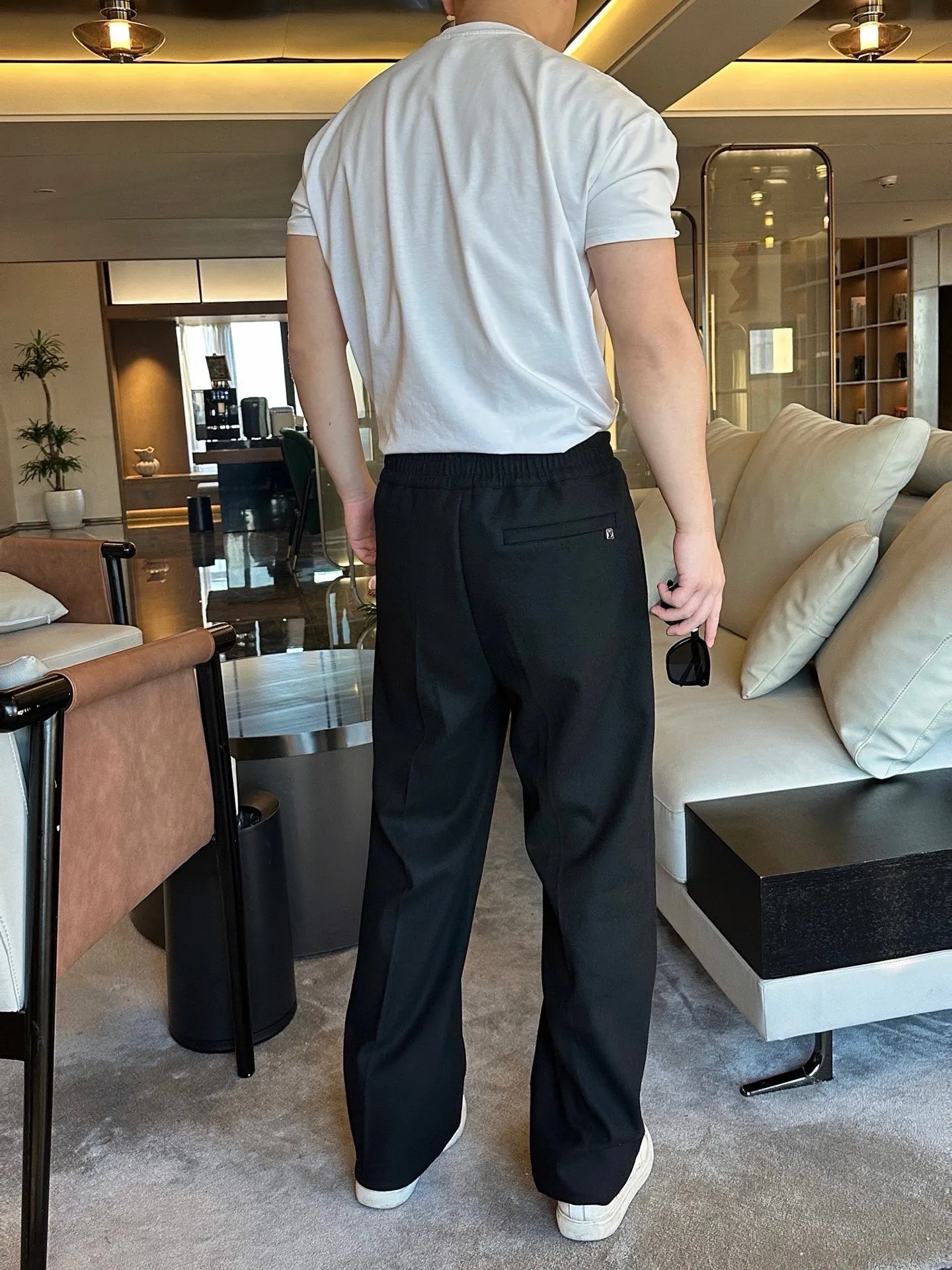 Louis Vuitton/Louis Vuitton 25Fw metal logo suit trousers